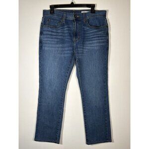 CREMIEUX Denim Blue Jeans Slim Soft Pants Distressed Casual Classic 34x30